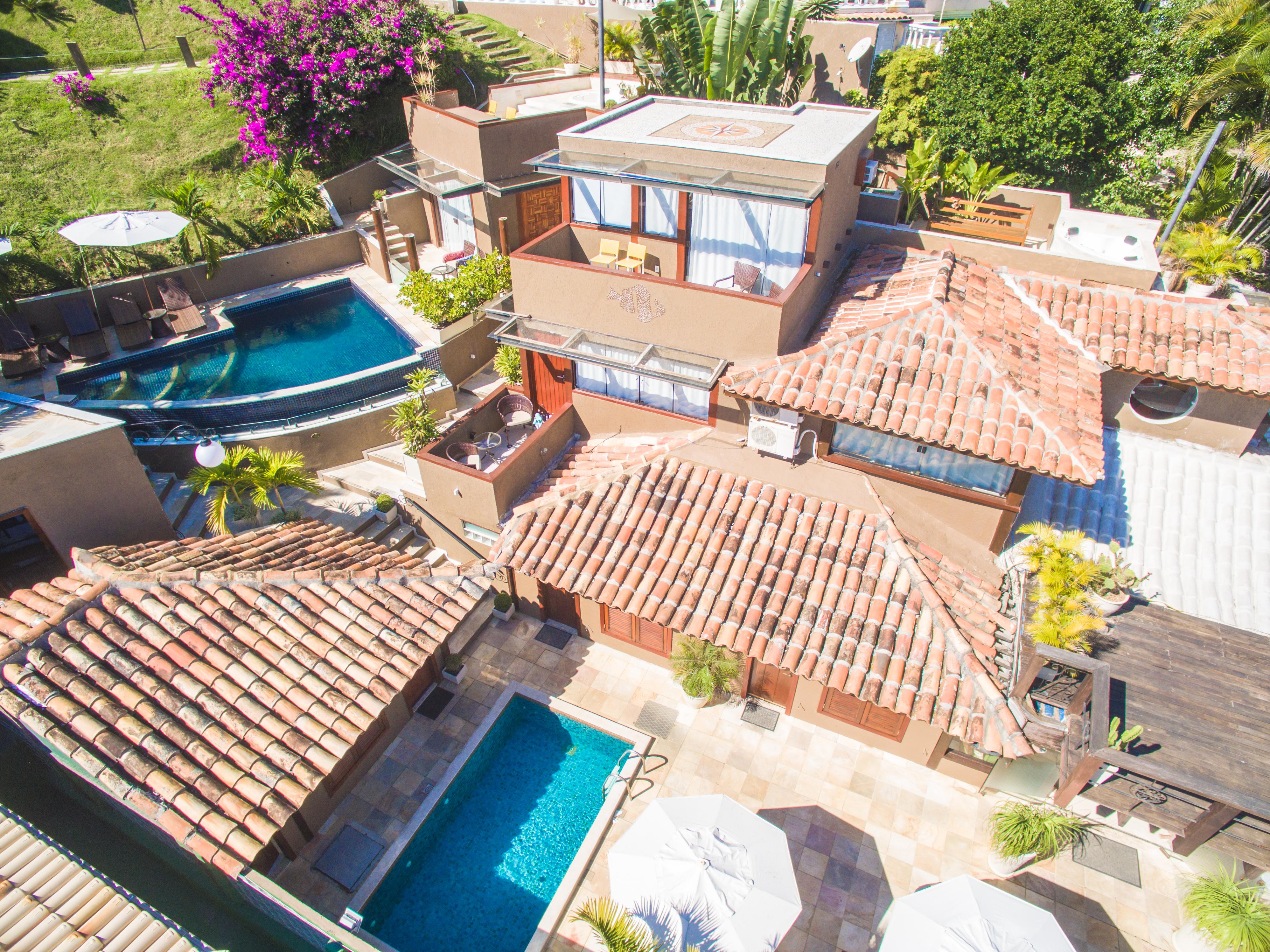 Pousada Praia Joao Fernandes Búzios Extérieur photo Aerial view of the hotel